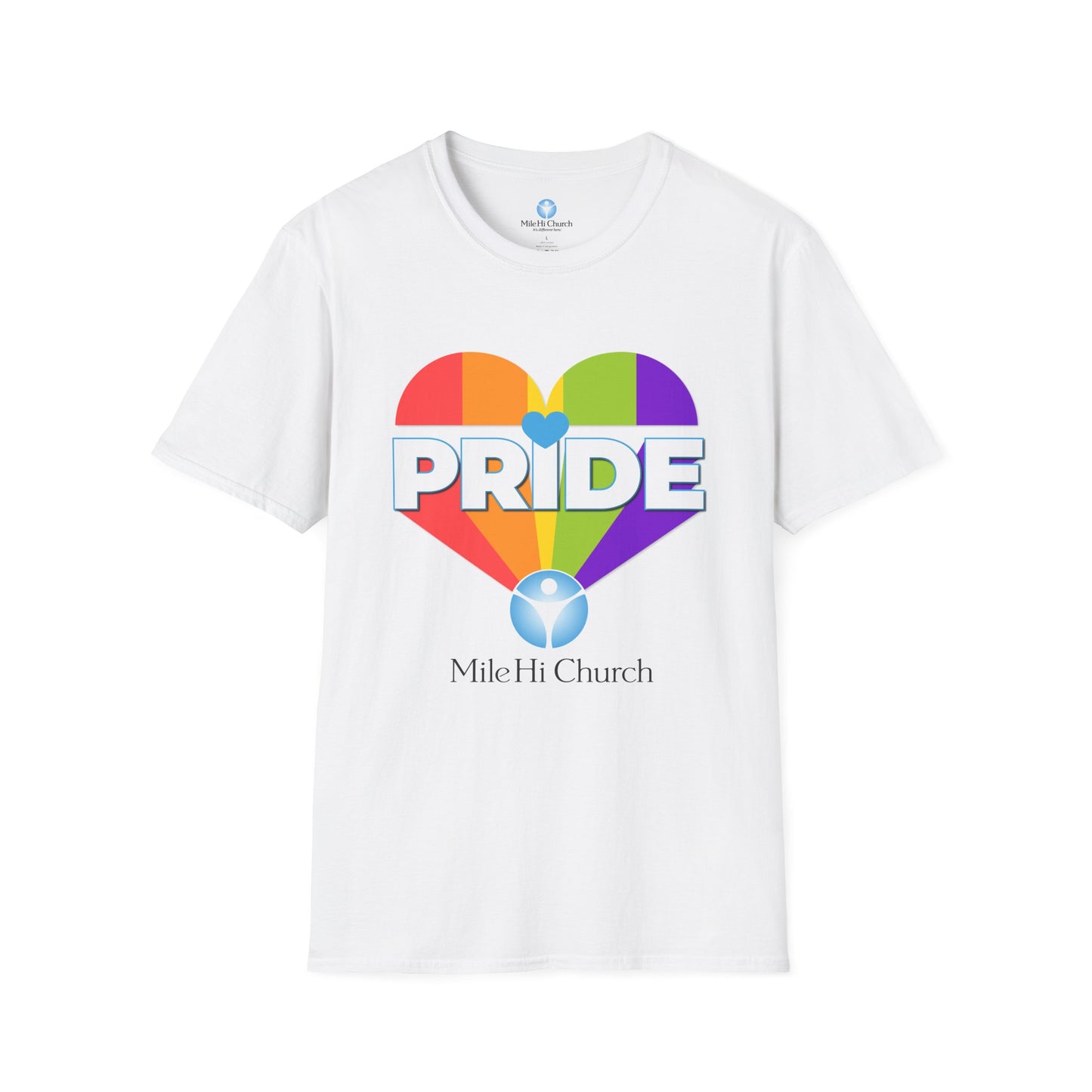 Pride Heart Unisex Softstyle T-Shirt - Celebrate Love and Equality