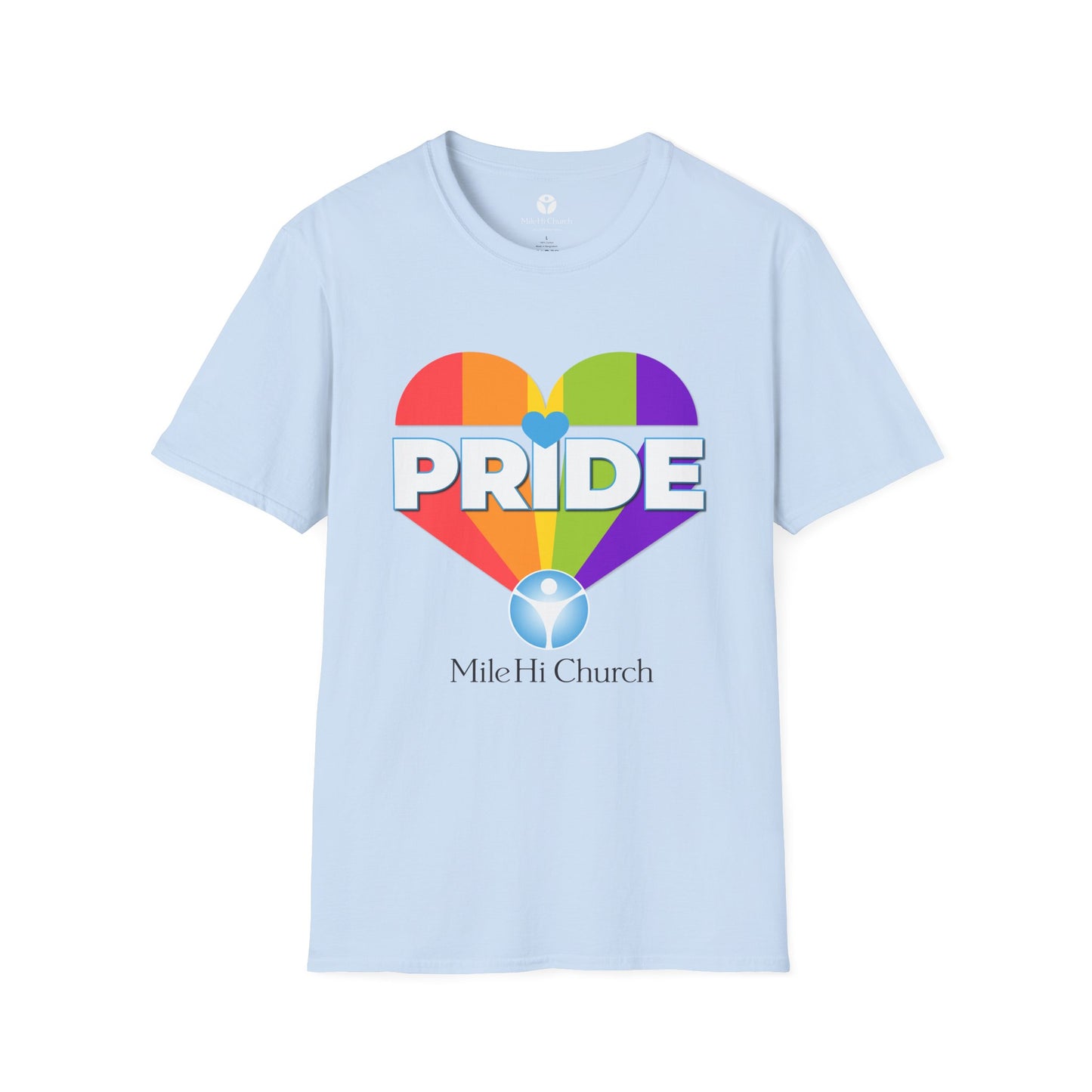 Pride Heart Unisex Softstyle T-Shirt - Celebrate Love and Equality