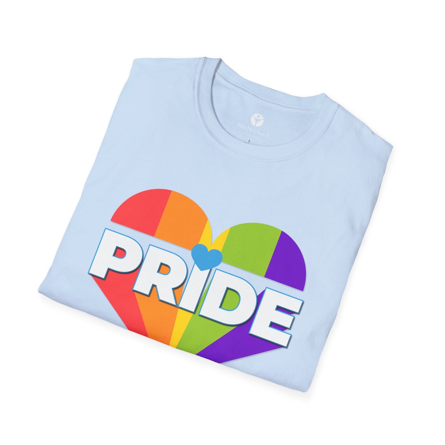 Pride Heart Unisex Softstyle T-Shirt - Celebrate Love and Equality